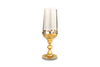 Фужер для вина богемское стекло покрытие золотом